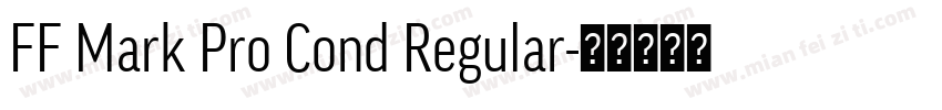 FF Mark Pro Cond Regular字体转换
